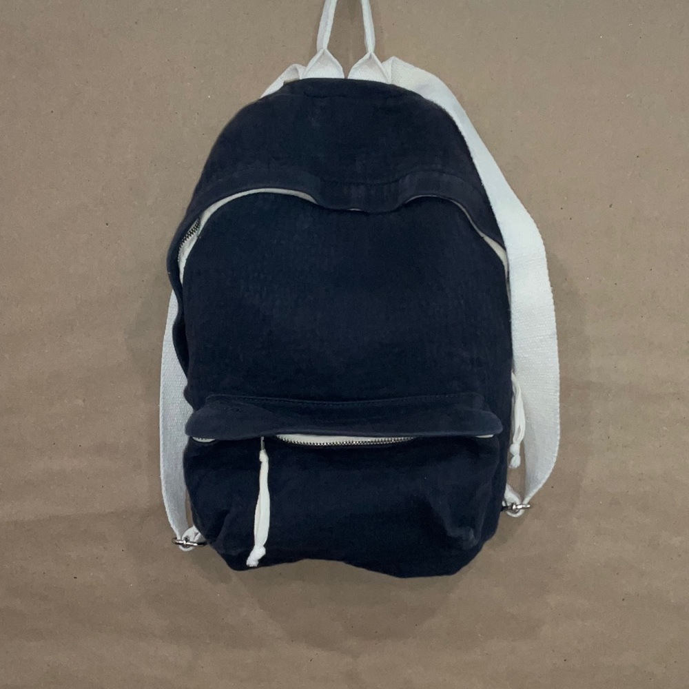 John Galt Black Canvas Backpack